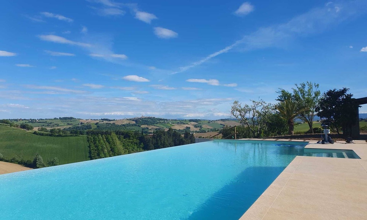 Corinaldo House | Corinaldo, La Cassetta Rossa, infinity pool and dream view in a panoramic position