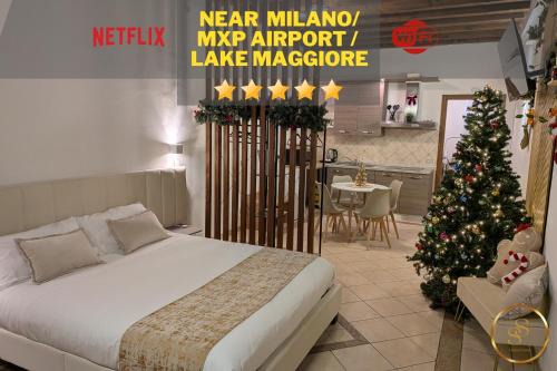 Somma Lombardo Apartment | Malpensa Studio by RentMax, 8 min from MXP Airport