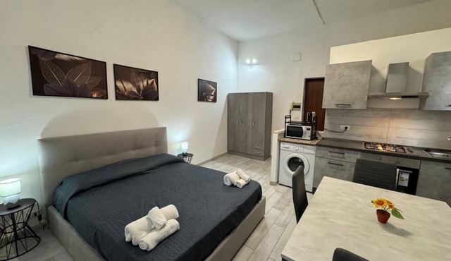Civic 10 II Spacious studio apartment with terrace above at Sassari Center